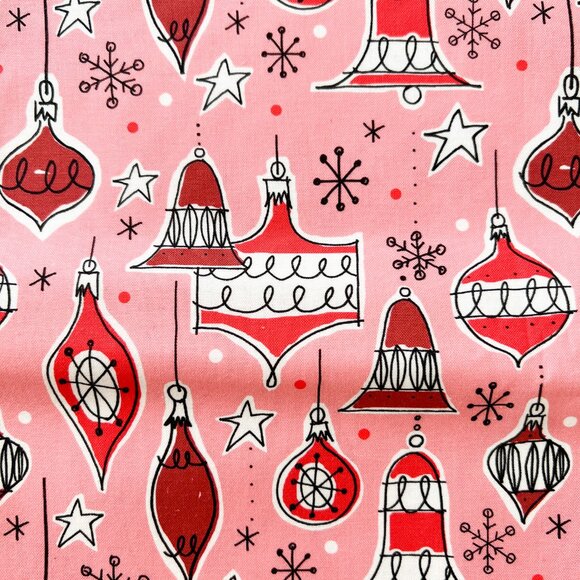 1.9 yd - Jingle Mingle - Vintage Ornaments - Fabric - Picture 2 of 5